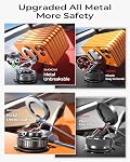 DIMONCOAT 2026 Upgraded for Car Mount Vacuum Magnetic Phone Holder Car | 360° Adjustable Suction Cup Phone Stand [109+LBS Suction & 2800gf Magnetic] for Car Accessories 17 Pro Max