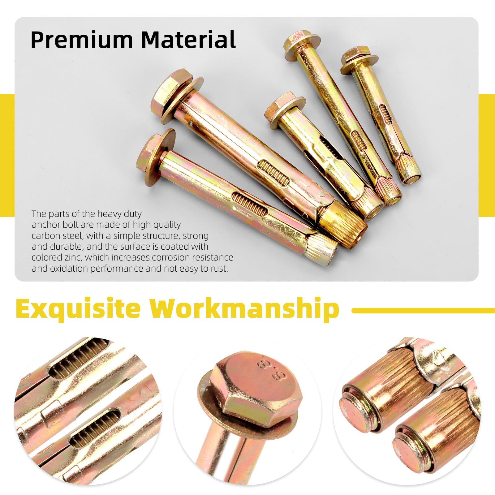 Mardatt 28PCS M6 M8 M10 Hex Expansion Bolt - Image 4