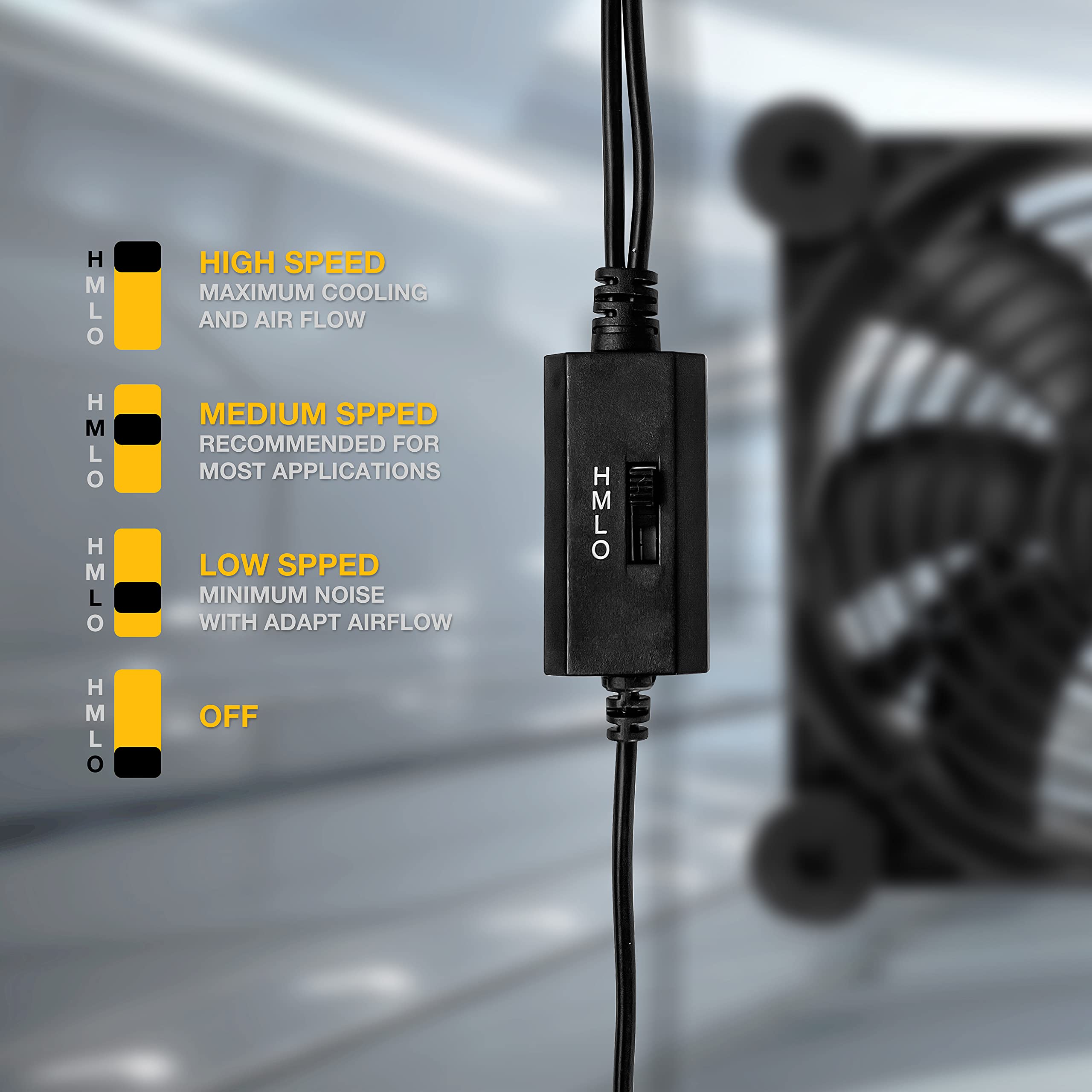 Buy KOTTO Big Airflow Dual 120mm USB Plug Electronic Cooling Fans DC 5V