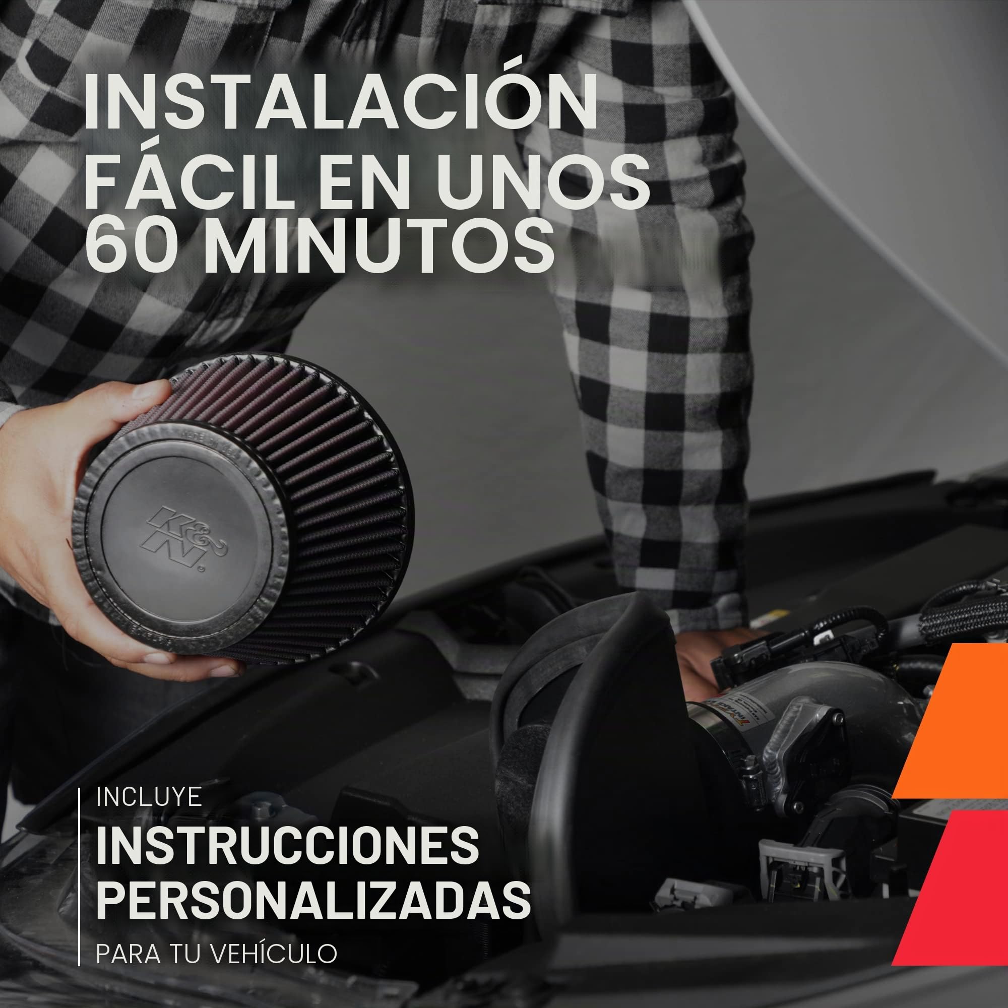 K&N 69-9756TFK Kit de Admisión de rendimiento Coche