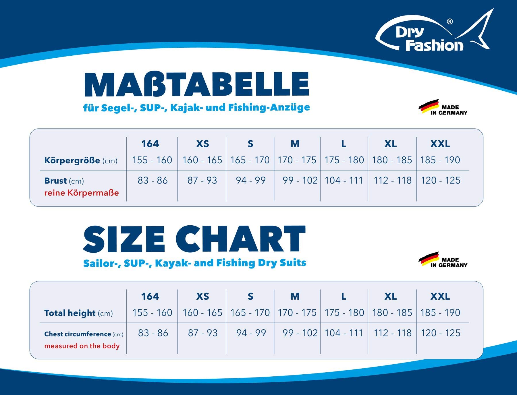 Dry Fashion Unisex Trockenanzug Sailing Standard 13141 | Segeln Tauchen