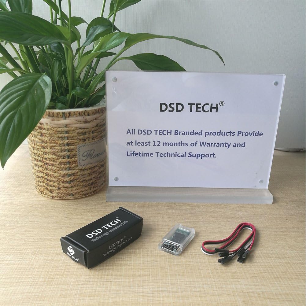 DSD TECH warranty and support information display with products