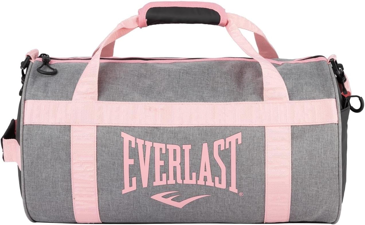 Everlast Unisex Barrel Bag Grey/Coral One Size