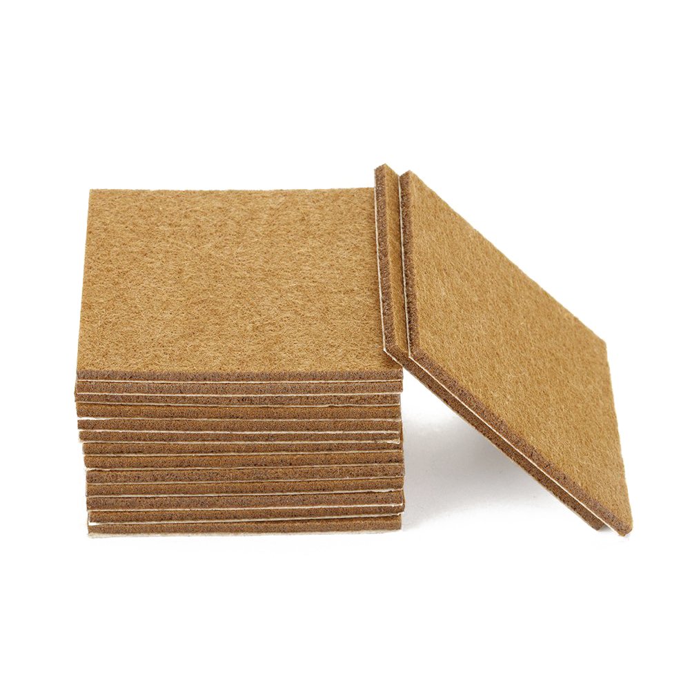 Kvsert 20Pcs Furniture Pads Felt Sheets Self Adhesive Wood Floor Protectors 7Cmx7cm