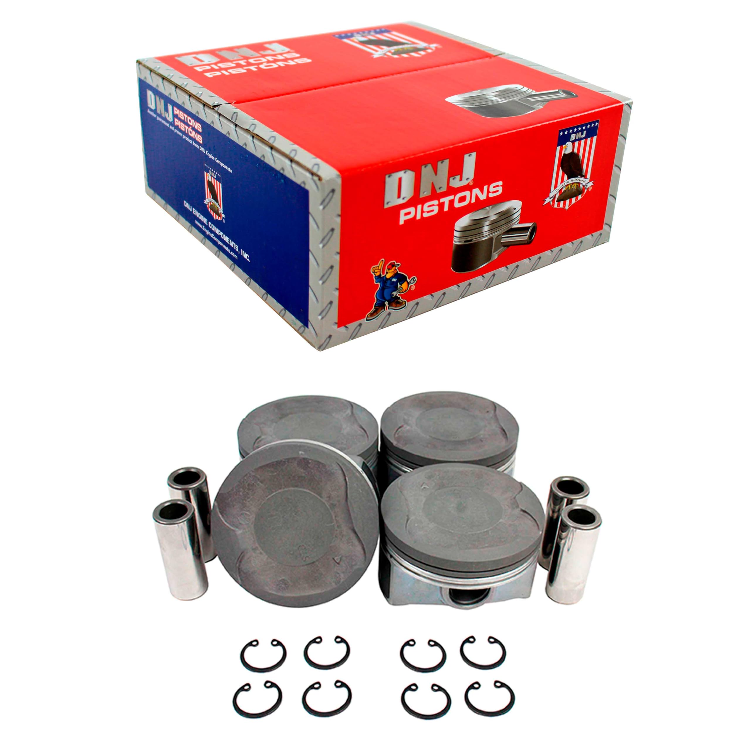 DNJ P929 Piston Set Standard for 2010-2015 Lexus, Toyota CT200h