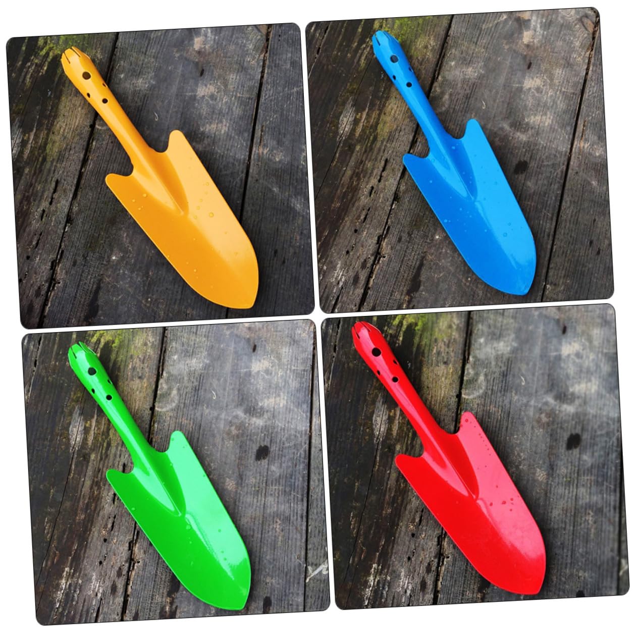 NUOBESTY 5 Stück Teiliges Buntes Hand gartenschaufel Robustem Eisen Leicht und Ergonomisch zum Graben Pflanzen und Umpflanzen für Hobbygärtner