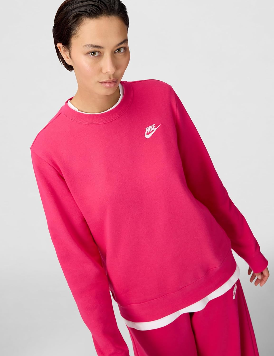 Nike Women's Sportswear Club Fleece Crew-Neck Sweatshirt - Image 5