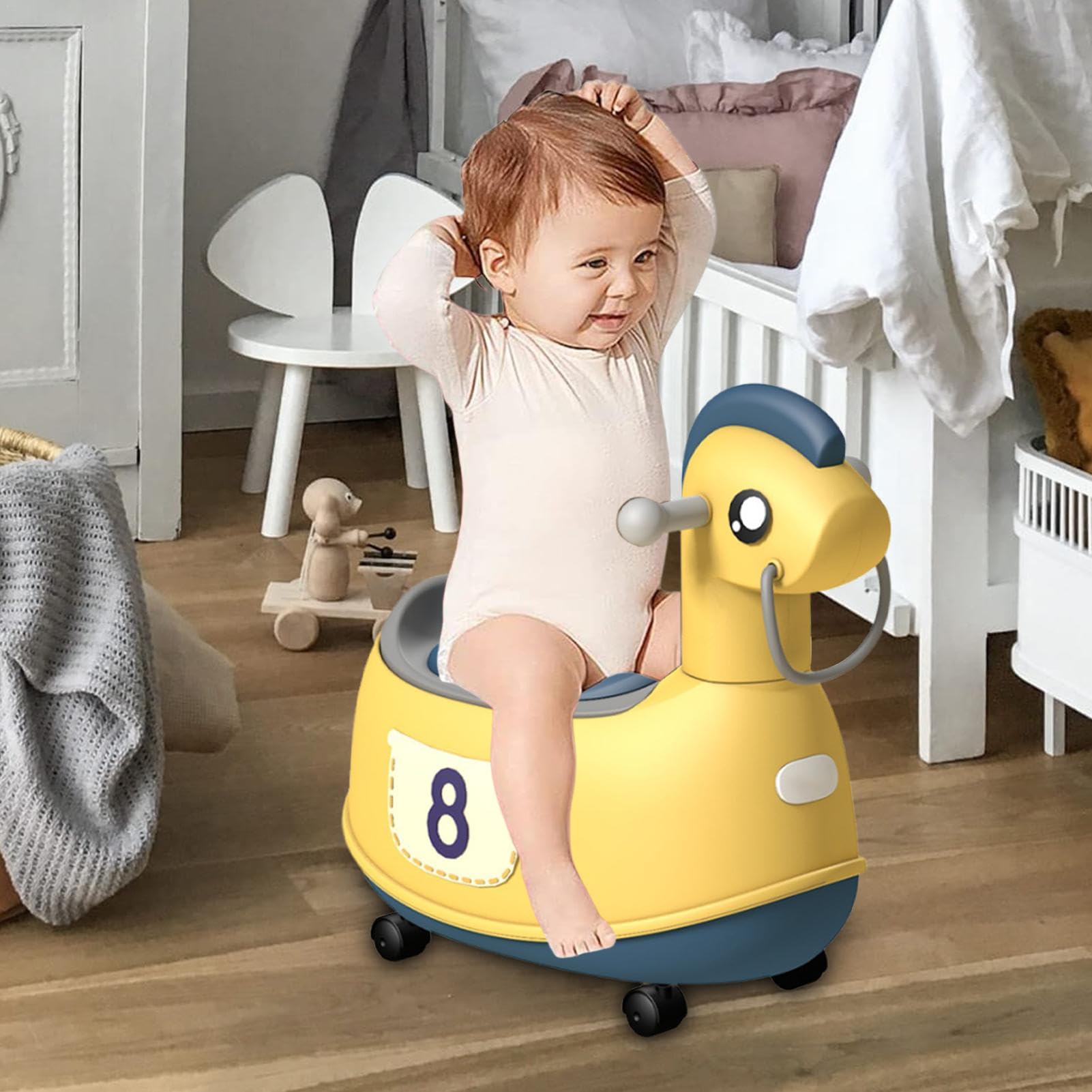 Deska sedesowa do | Siedzisko do nauki czystości w toalecie | Krzesło do | nocnika | Interaktywny trener toalety z uchwytami bezpieczeństwa, idealny do dev