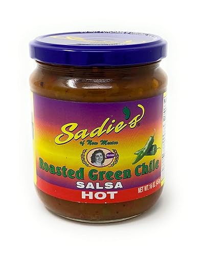 Sadies of New Mexico Salsa Caliente Roasted Green Chile 16oz QTY 3
