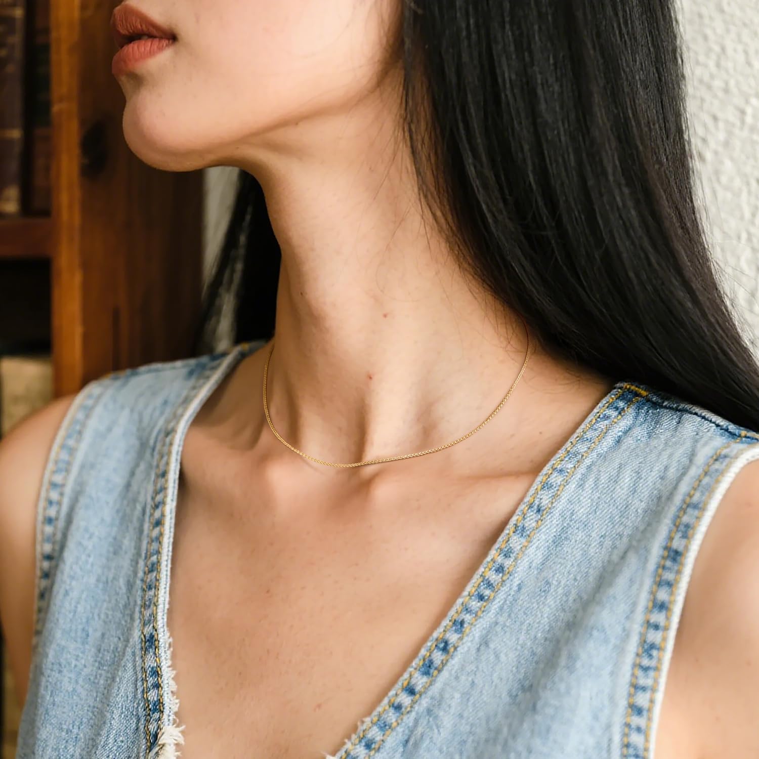 14K Gold Chains for Women 14K Gold Necklaces for Womens Mens Chain Necklaces for Women Trendy Classic Franco Chain Design Womens Necklace Golden Chain for Mens Necklace 16-30in 1.3/1.5mm - Image 4