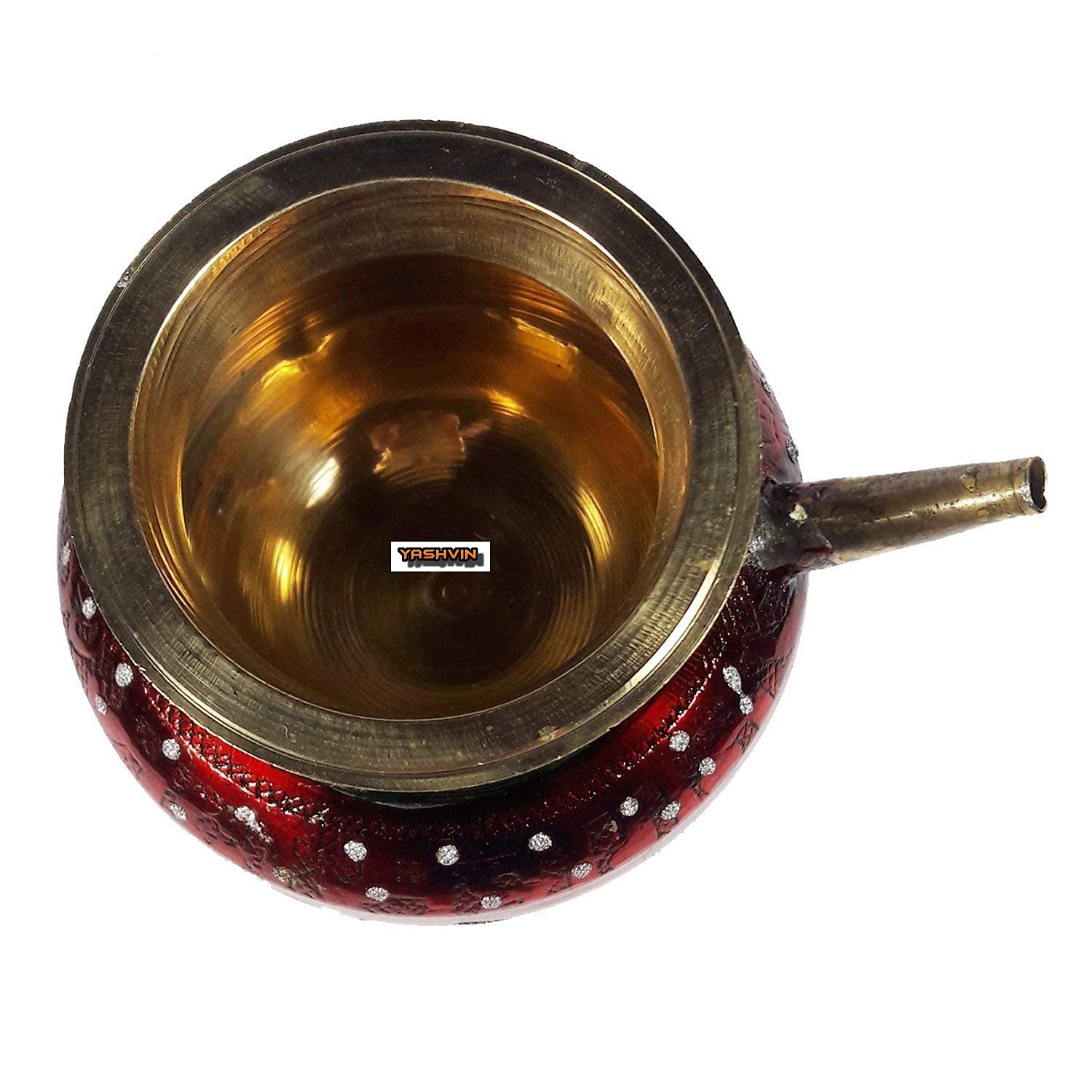 Brass Karwa Lota - Pooja & Diwali Decor -3