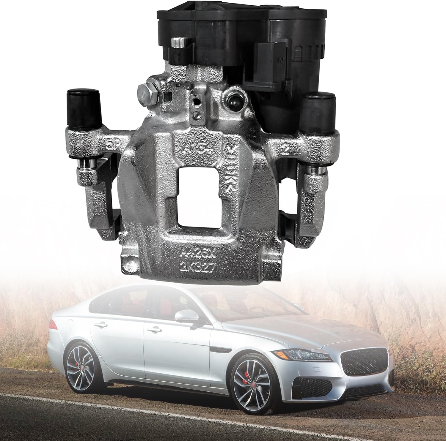 T2H37951 Rear Right Upgrade Brake Caliper with Motor Compatible with Jaguar XE (X760)2016-2020 for Jaguar XF (X260)2016-2020 Replace# T2H7433 T2H37949