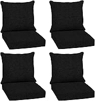 Vista 73 de Arden Selections Juego de cojines profundos para exteriores, 24 x 24 pulgadas, resistente al clima, a prueba de lluvia, resistente a la decoloración