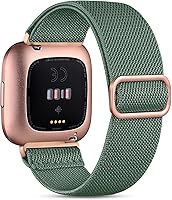 Vista 19 de Witzon Compatible con Fitbit Versa/Versa Lite/Versa 2 bandas para mujeres y hombres, correa elástica ajustable de repuesto para reloj inteligente