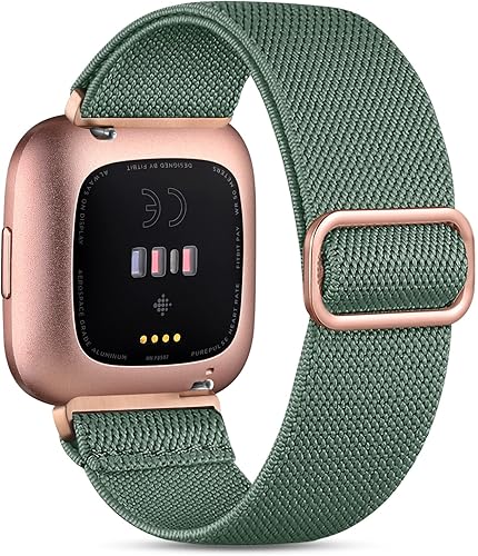 Witzon Compatible con correas Fitbit Versa 2 para mujeres y hombres, correa deportiva Versa 2 Solo Loop suave y transpirable, accesorios de repuesto