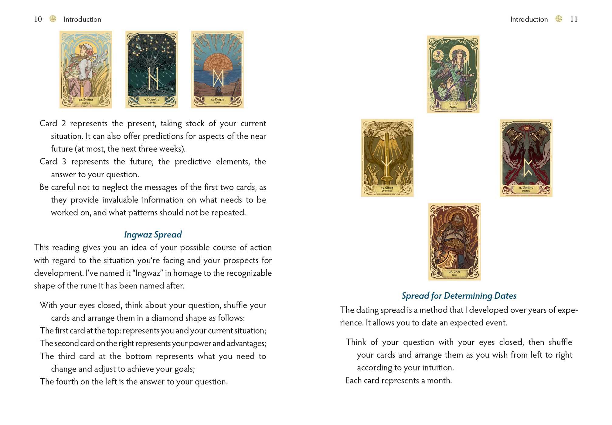 Runes and the Gods Oracle: 50 Cards and Guidebook