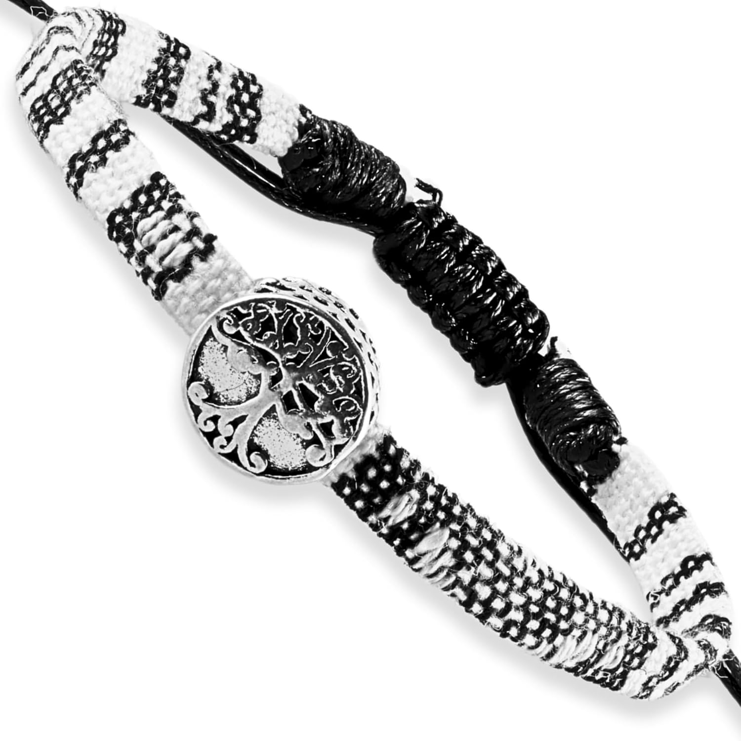 Boho Colorful Woven Cloth Surfer Bracelets with Peace Sign Charm – Adjustable Sizing, Converts into Anklet or Bracelet, Stackable – Dainty Beaded Bracelets and Anklets for Women Waterproof – Trendy Summer Jewelry