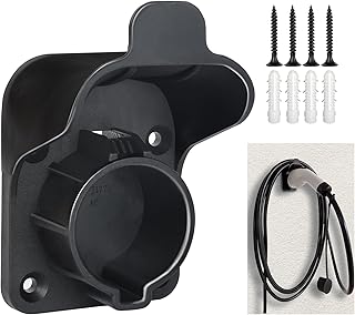 EV Charger Holder Wall Mount J1772 Holder, EV Charger Cable Holder Electric Car Charging Cable Organizer for SAE J1772 Connector
