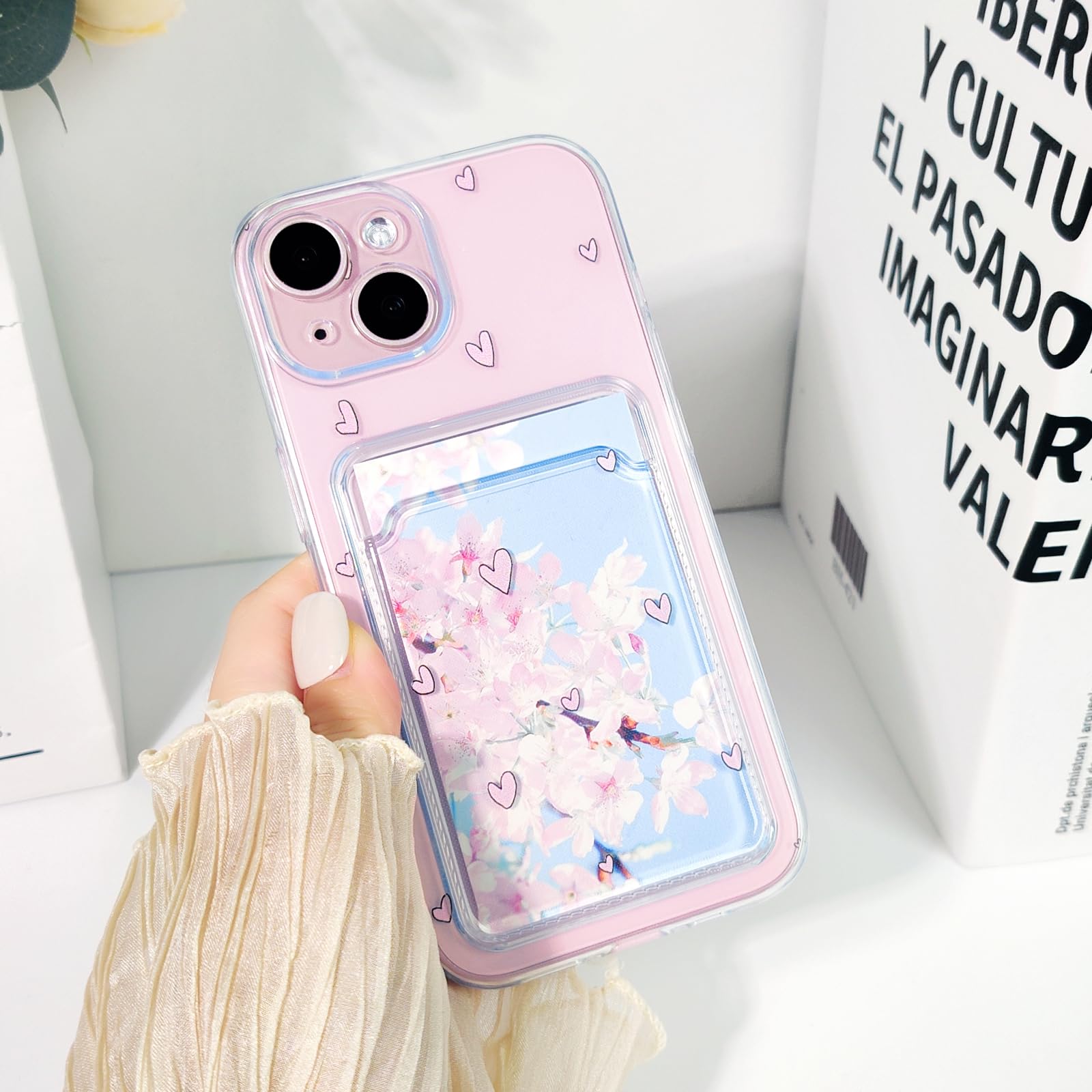 iPhone15 / black 【dress HEART 】 Small Black Heart Phone Case for iPhone 15 14 13 12 11 11