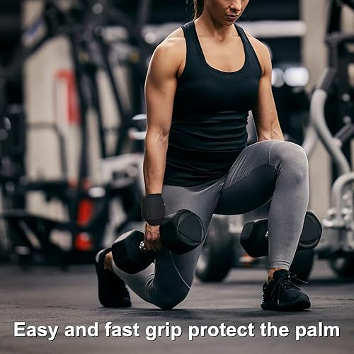 Miniatura 7 de Ganchos de elevación para levantamiento de pesas ganchos de levantamiento de pesas, correas de muñeca, soporte de agarre de mano para levantamiento
