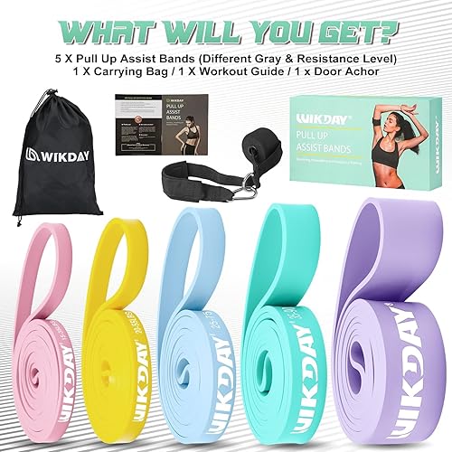 Miniatura 2 de Bandas de resistencia para entrenamiento, bandas de ejercicio, bandas de entrenamiento, bandas de asistencia para dominadas para entrenamiento de