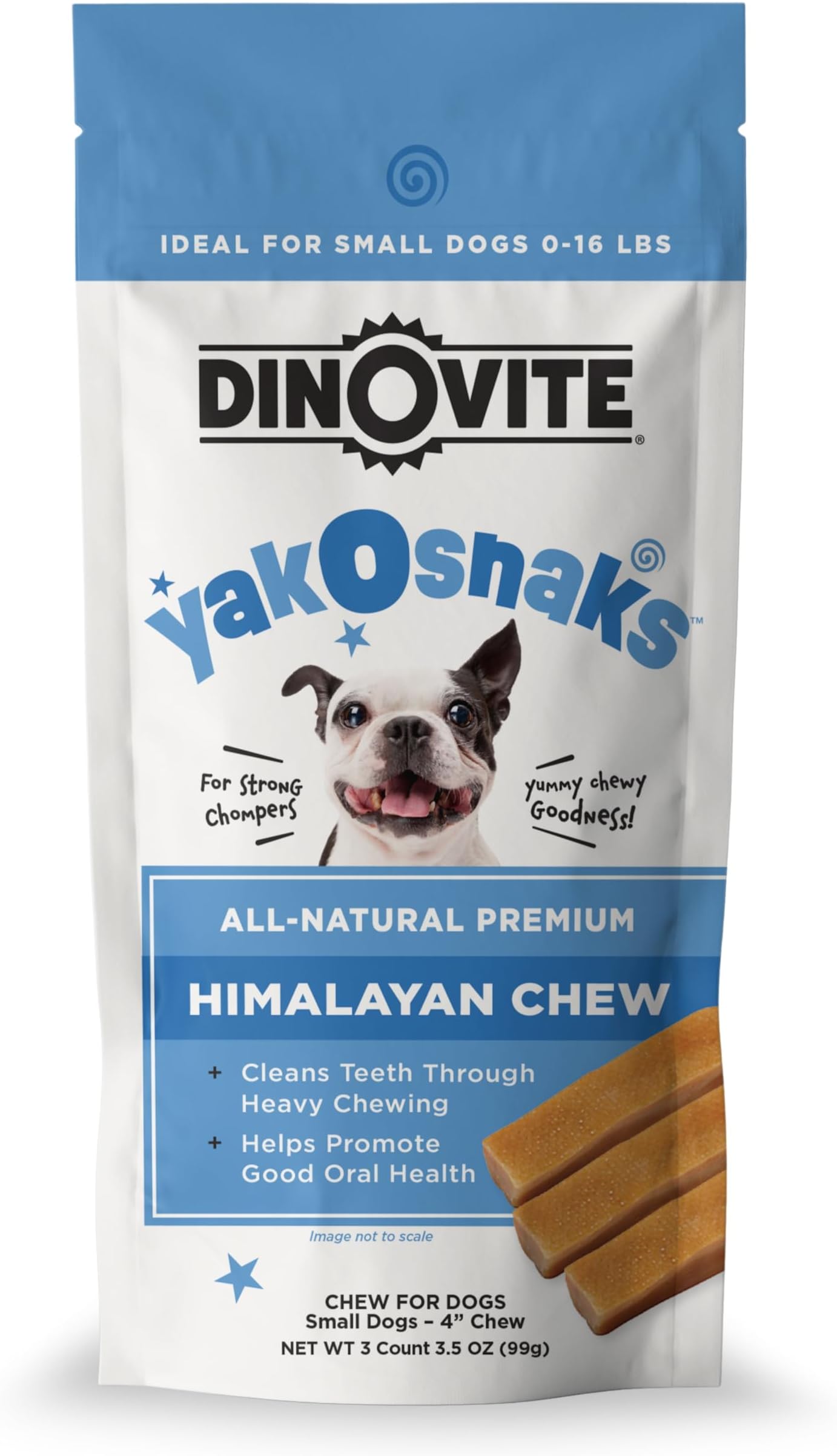 Dinovite YakoSnaks Himalayan Yak Chews for Dogs Long Lasting and Low Odor Yak
