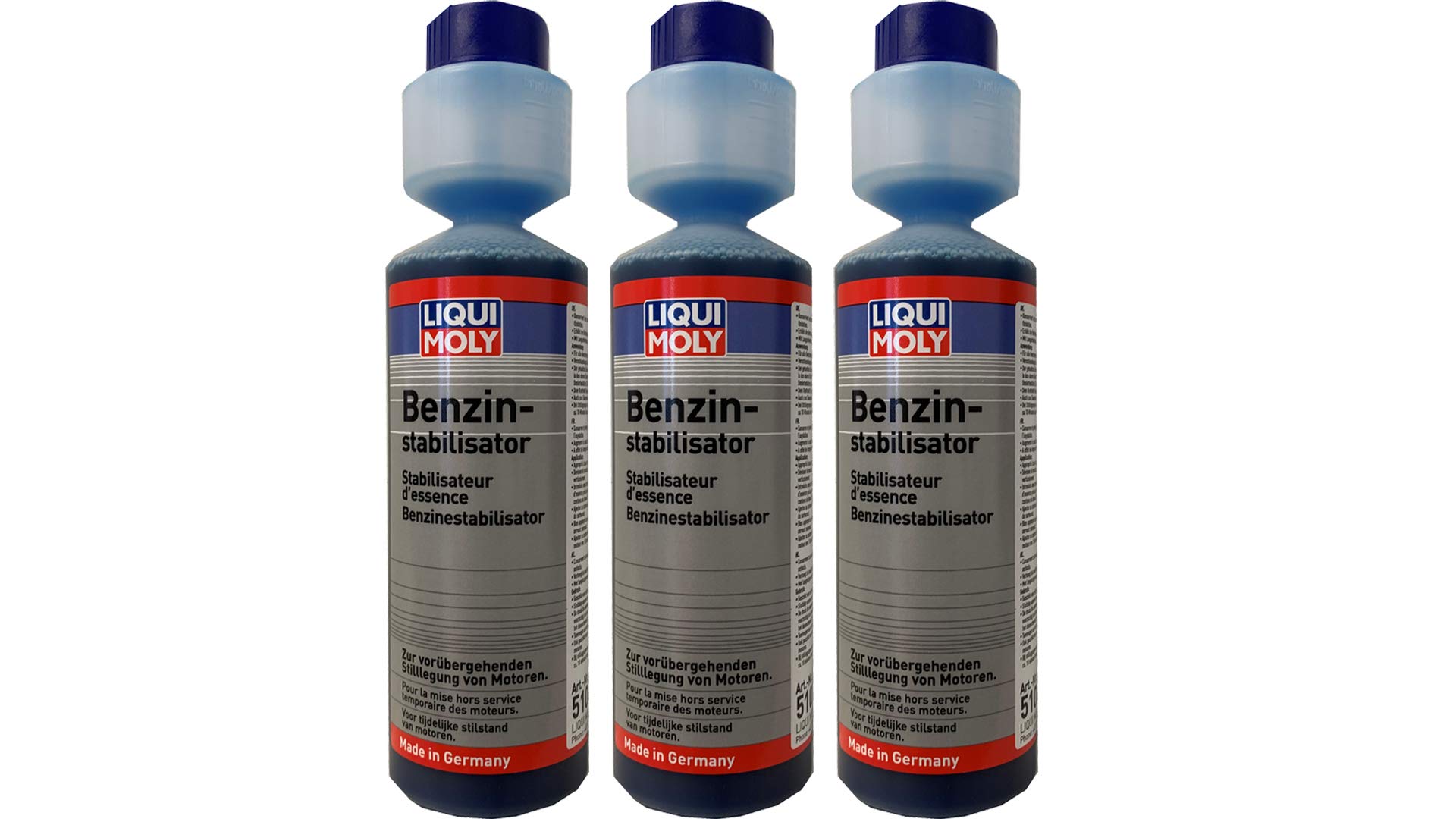 3 aditivos para estabilizador de gasolina Liqui Moly 5107, 250 ml