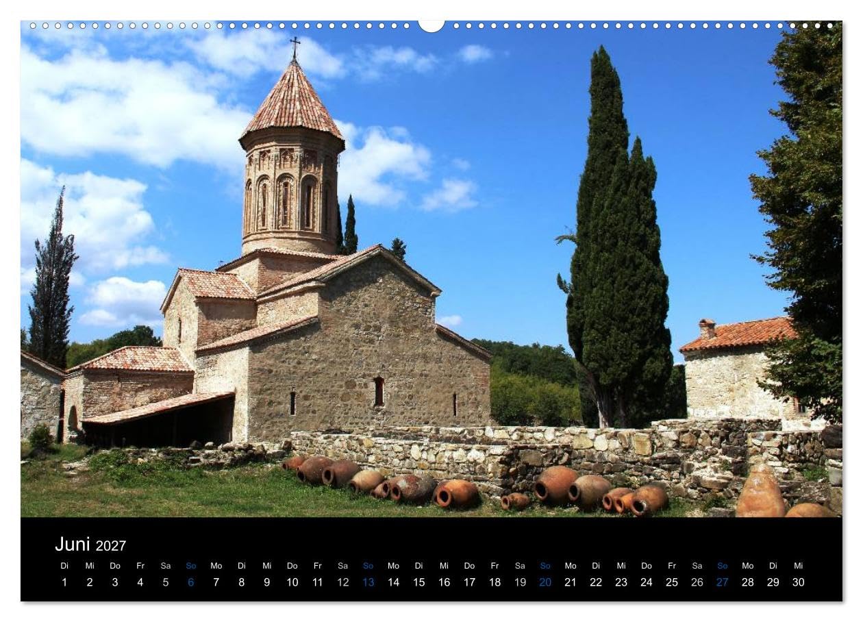 CALVENDO - Georgien (Wandkalender 2027 DIN A2 quer), Monatskalender: Ein Monatskalender mit farbenprächtigen Fotos aus Georgien (Querformat, 14 Seiten)