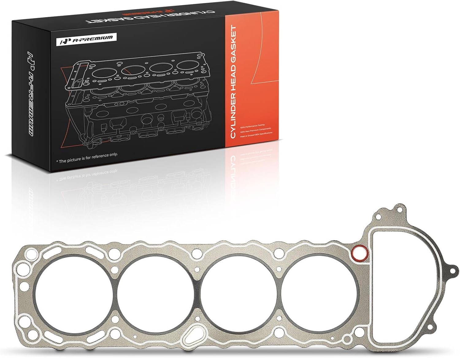 A-Premium L4 2.4L Engine Cylinder Head Gasket Compatible with Nissan Frontier 1998-2004, Xterra 2000-2004, 240SX 1995-1998, Graphite