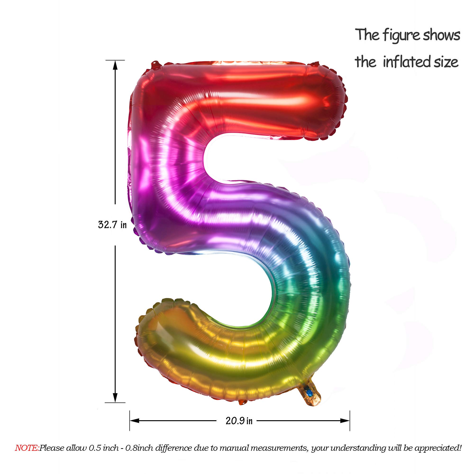 Red 0 balloon 40 Inch Giant Helium Foil Number 0 to 9 Red Balloon Birthday Wedding Party Digital Decorations (Number 0) — view 442