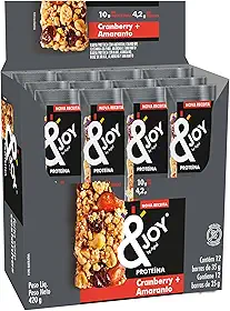 Barra de Nuts Enjoy Proteina Cranberry e Amaranto - 12x35g