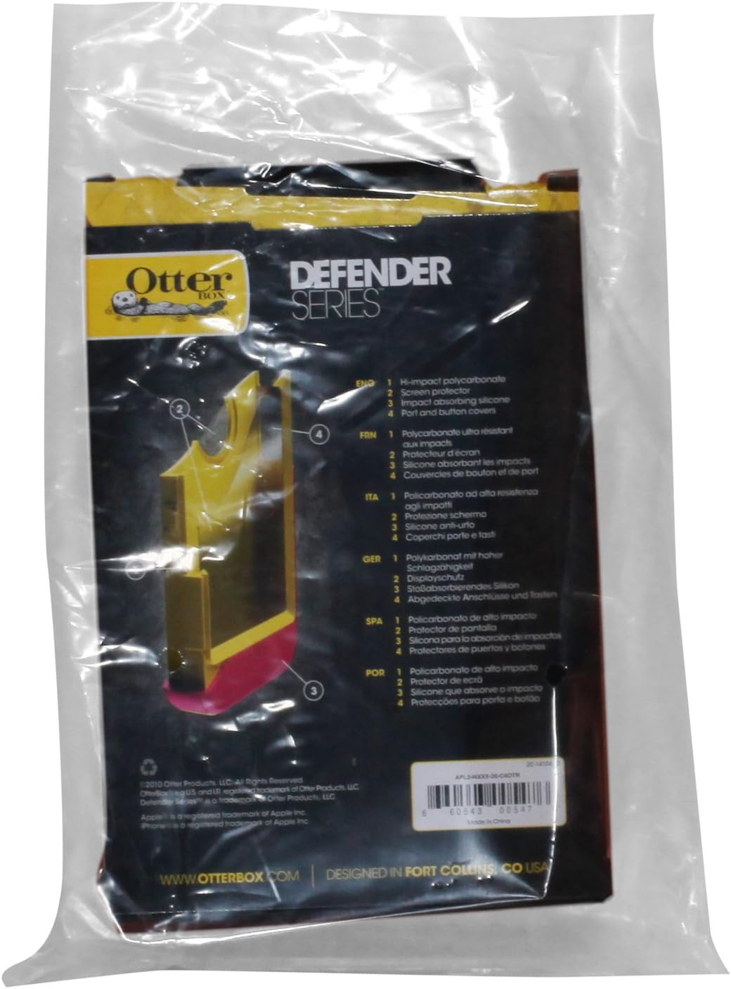 OtterBox Defender Case for iPhone 4 (Black, Retail Packaging, Fits AT&T iPhone)