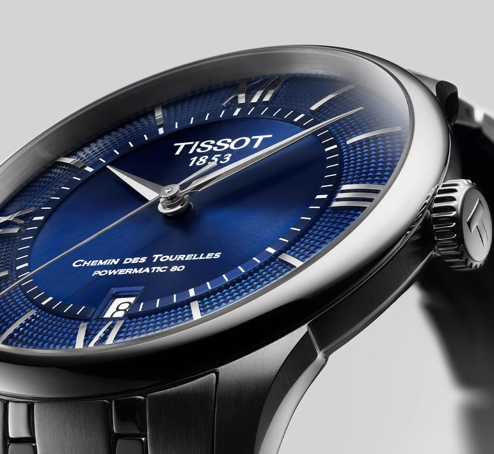 Tissot Reloj de Pulsera analógico automático para Hombre Chemin Des Tourelles Powermatic 80