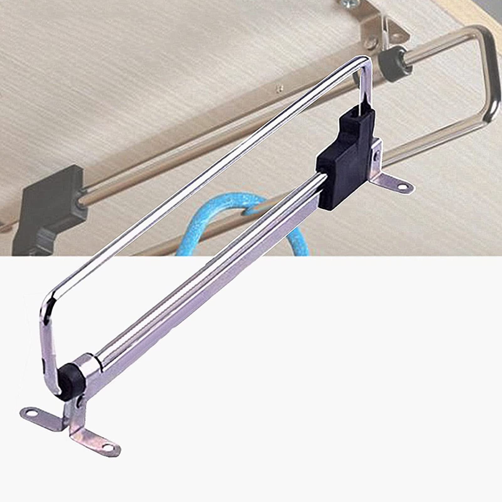 BHGFYXBS Adjustable Pull-Out Trouser Hanger Rack, 45-120Cm Retractable Closet Organizer, Sliding Rail For Pants, Home Storage Solution,size_name-50cm