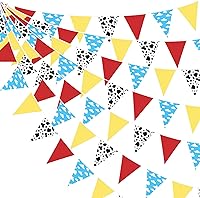 Vista 18 de Decoraciones de Fiesta de Carreras de 32 Pies Azul Polvoriento Negro Blanco a Cuadros Banner de Tela de Auto de Carreras Bandera Triangular Banderín