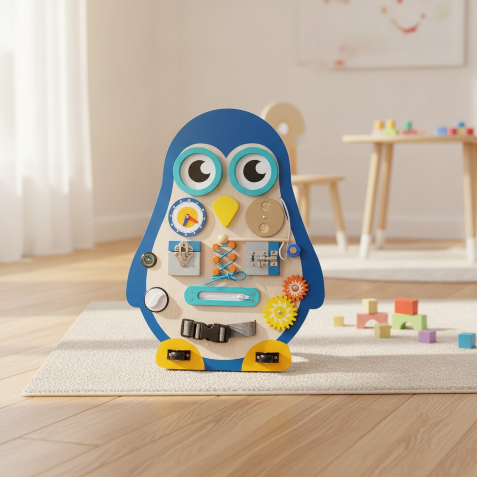 Tavolo Multiattività Didattico | Tavola Sensoriale educativo, Multifunzionale, Pannello Sensoriale Bambini educativi, per Asilo, Area Giochi, Neonati