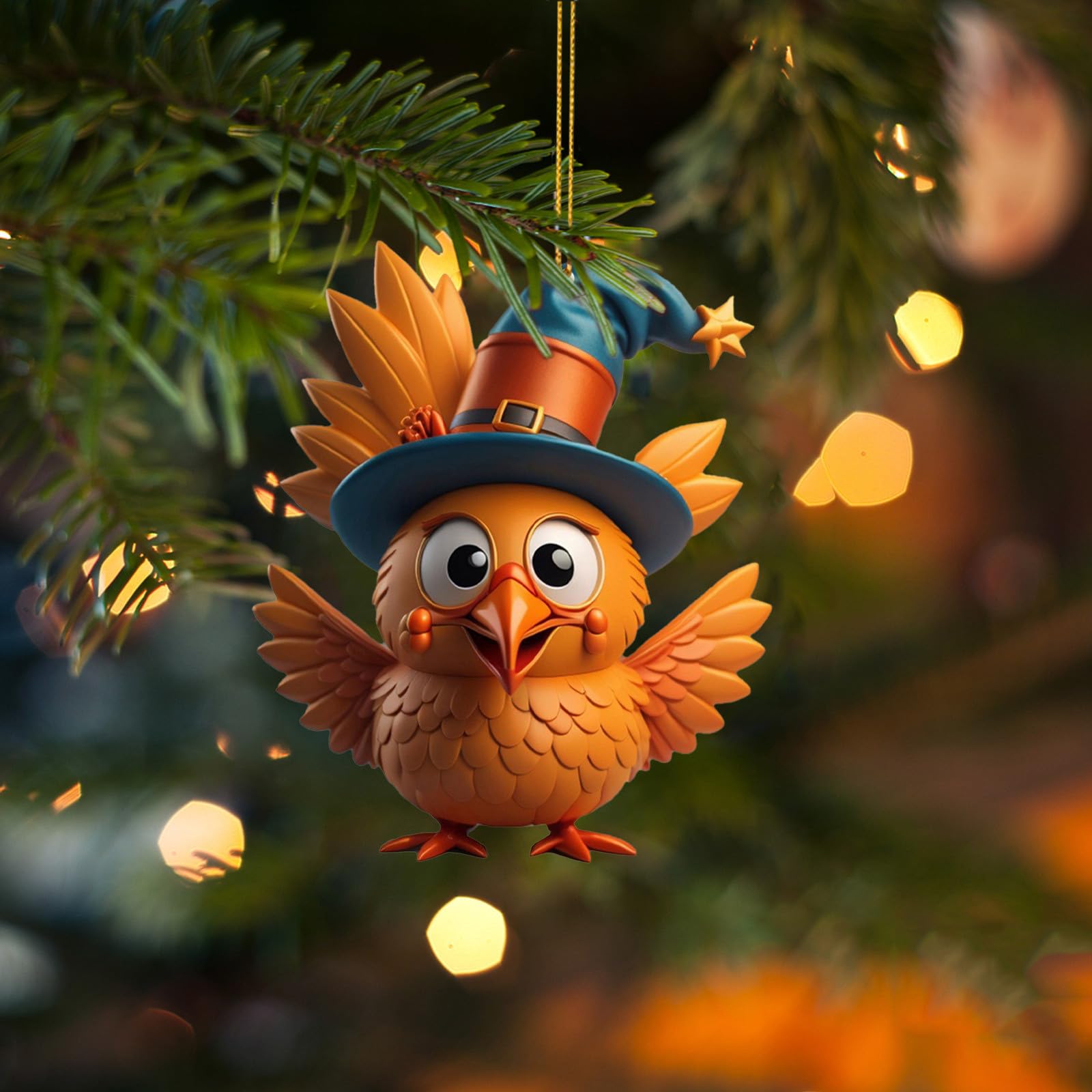 Pendentif De Noël En Forme De Poulet – Décoration Festive Et Amusante Pour Sapin, Fenêtre Ou Sac à Dos ! - 11