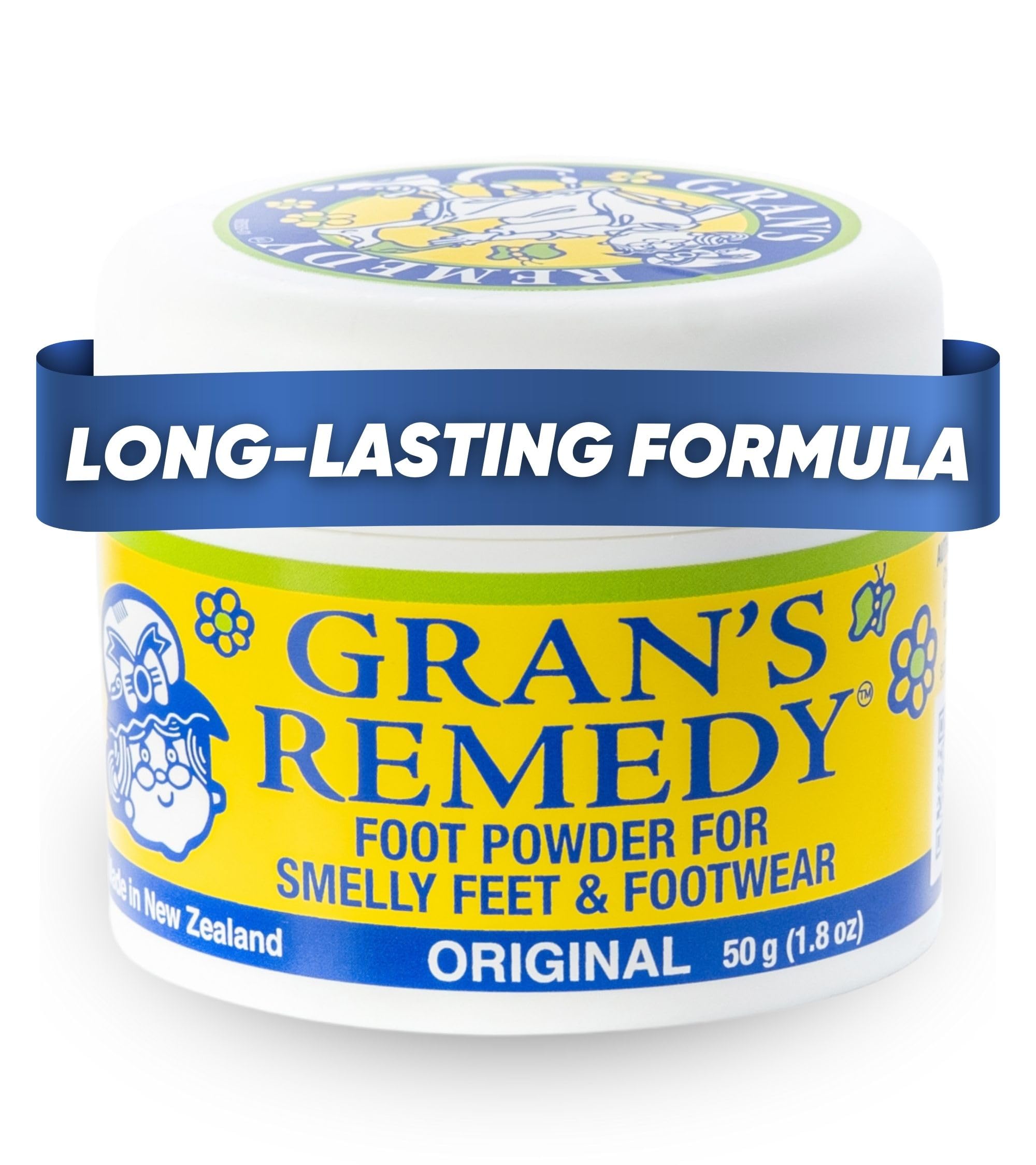 Shoe Deodorizer and Foot Powder for Smelly Feet - Effective Shoe Odor Eliminator in Travel Size - Absorbs Sweat and Moisture for Shoes and Feet - Unscented