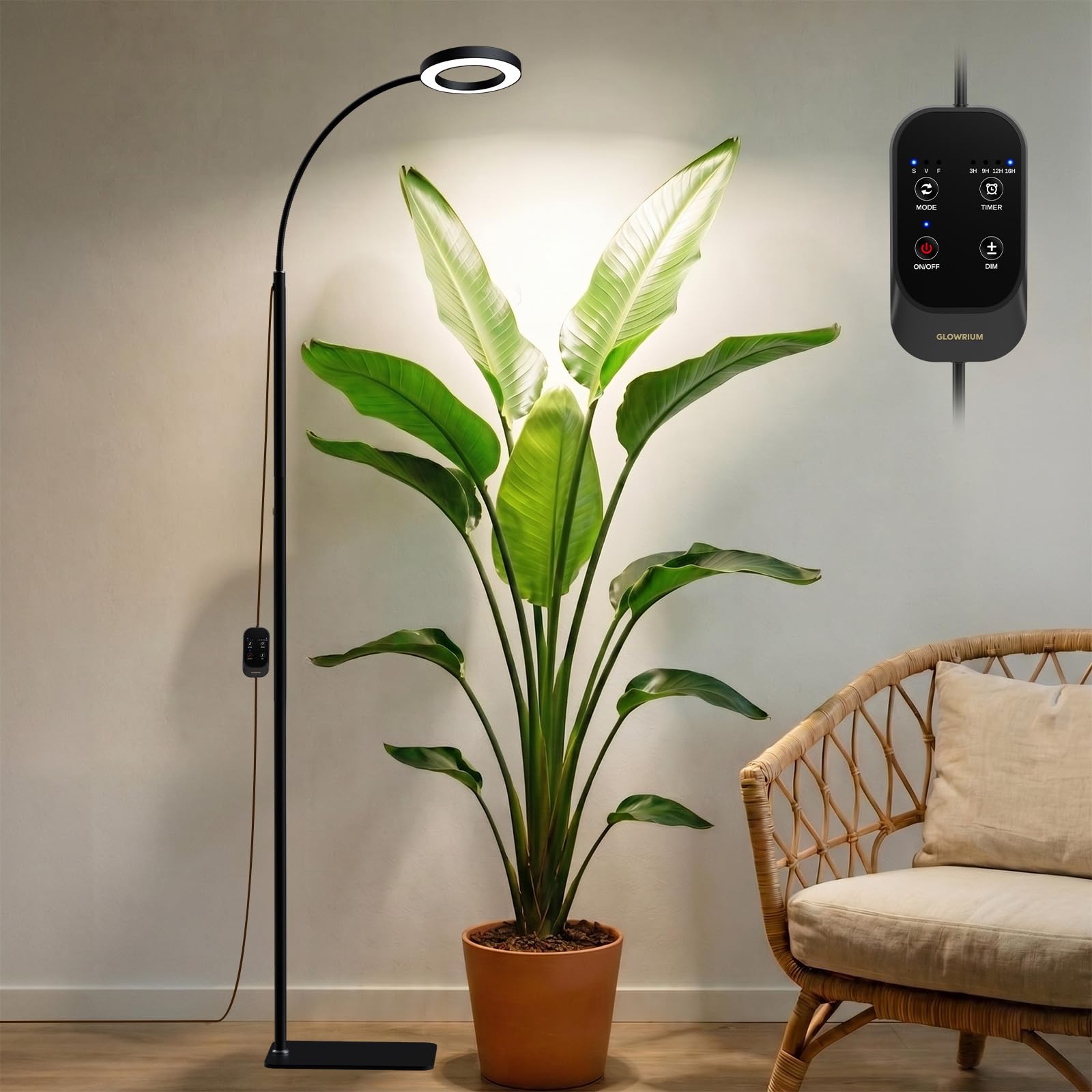 GLOWRIUM 20W Single-Head Grow Light