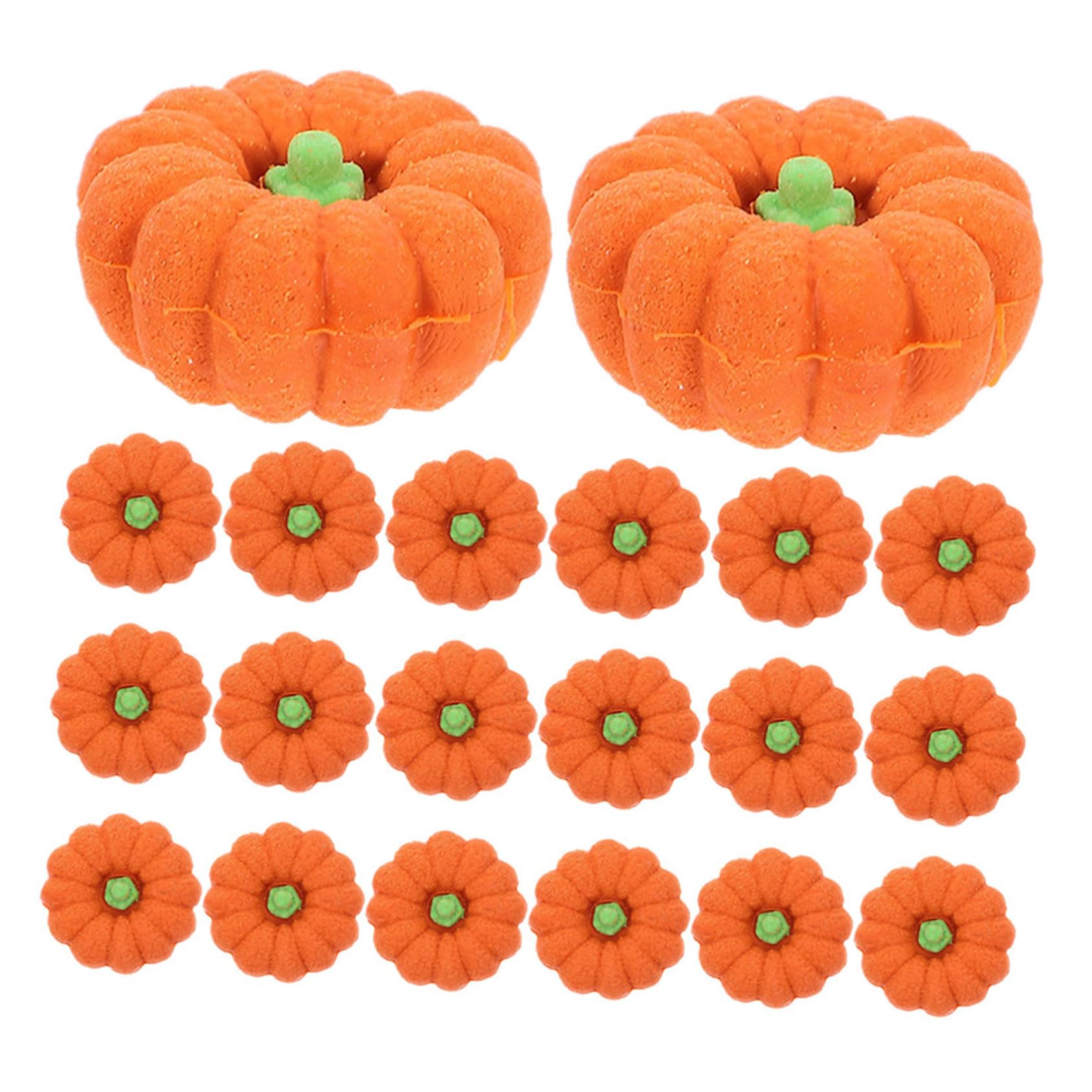 Yardwe 80 Stück Teiliges Kürbis Radiergummi Herbstliche Mini Radierer für Schule und Party Lehrer Belohnung Halloween und Erntedank Fest Kompakte Niedliche Radiergummis für Klassenzimmer