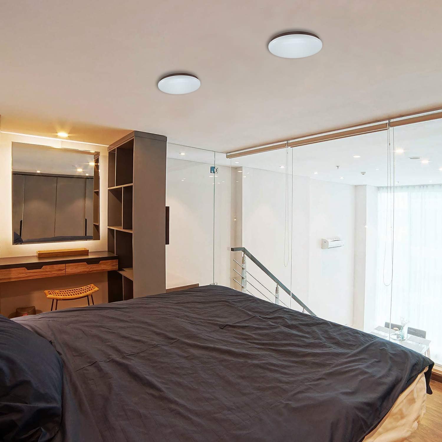Amazing 🔥 FaithSail Dimmable 18 Inch Round LED Ceiling Light, 60W 6600lm 4000K, CRI 90+, Flush Mount Ceiling Lighting Fixture for Bedroom, Kitchen, Living Room, Hallway, Metal Body and Acrylic Shade, 2 Pack Review Product FaithSail Dimmable 18 Inch Round LED Ceiling Light, 60W 6600lm 4000K, CRI 90+, Flush Mount Ceiling Lighting Fixture for Bedroom, Kitchen, Living Room, Hallway, Metal Body and Acrylic Shade, 2 Pack