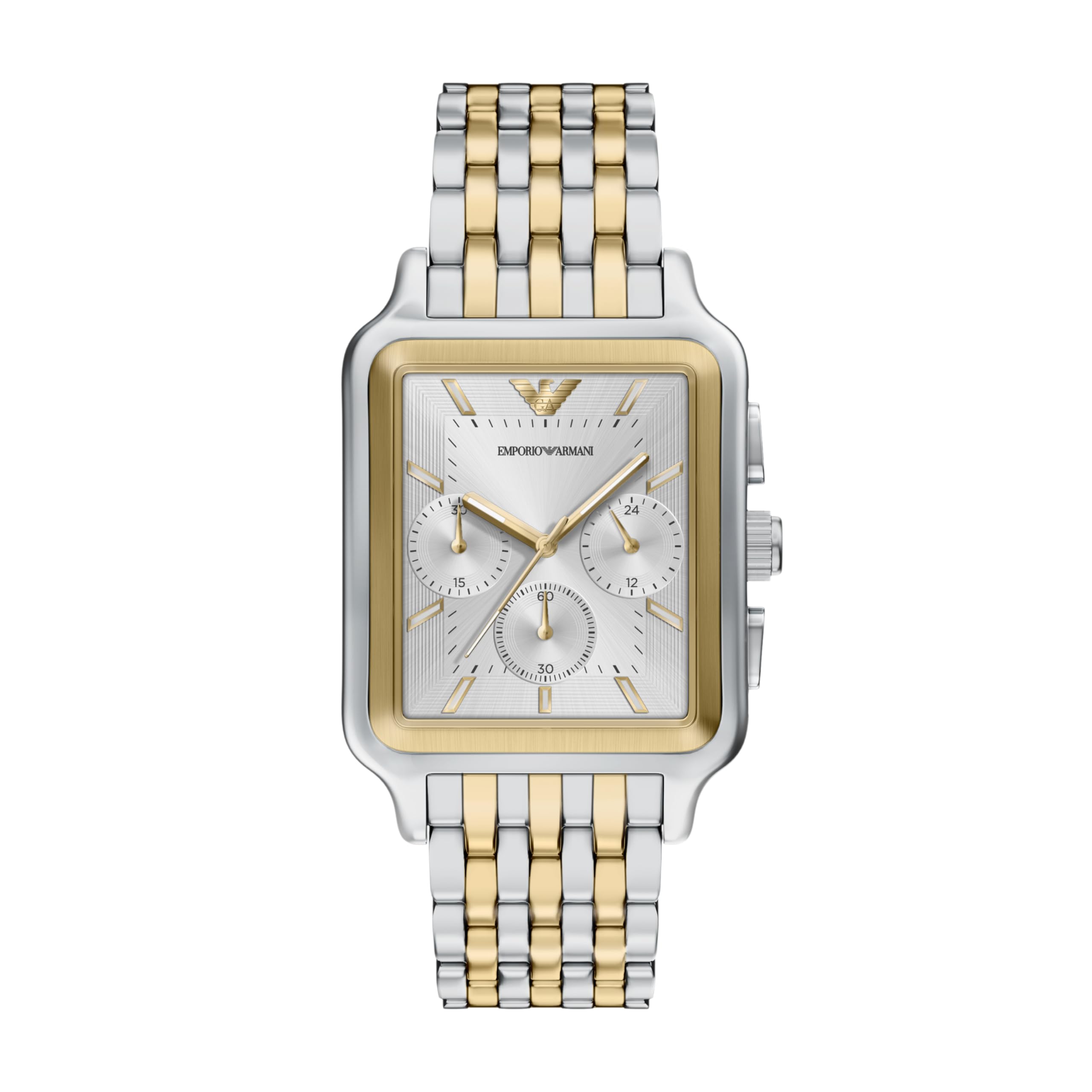 Emporio Armani Mens Chronograph Two-Tone Stainless Steel Watch, AR11752, Multi, Men