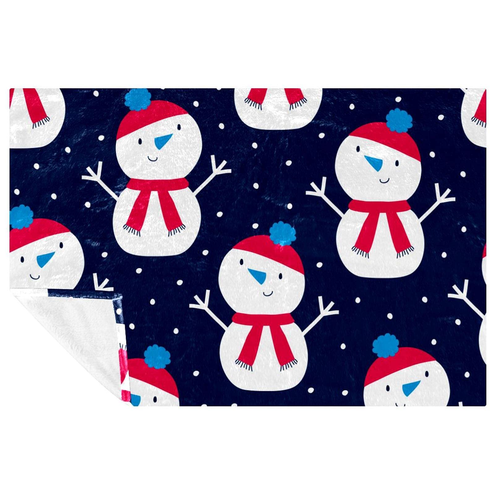 Couverture douce bonhomme de neige pour des moments cocooning chaleureux