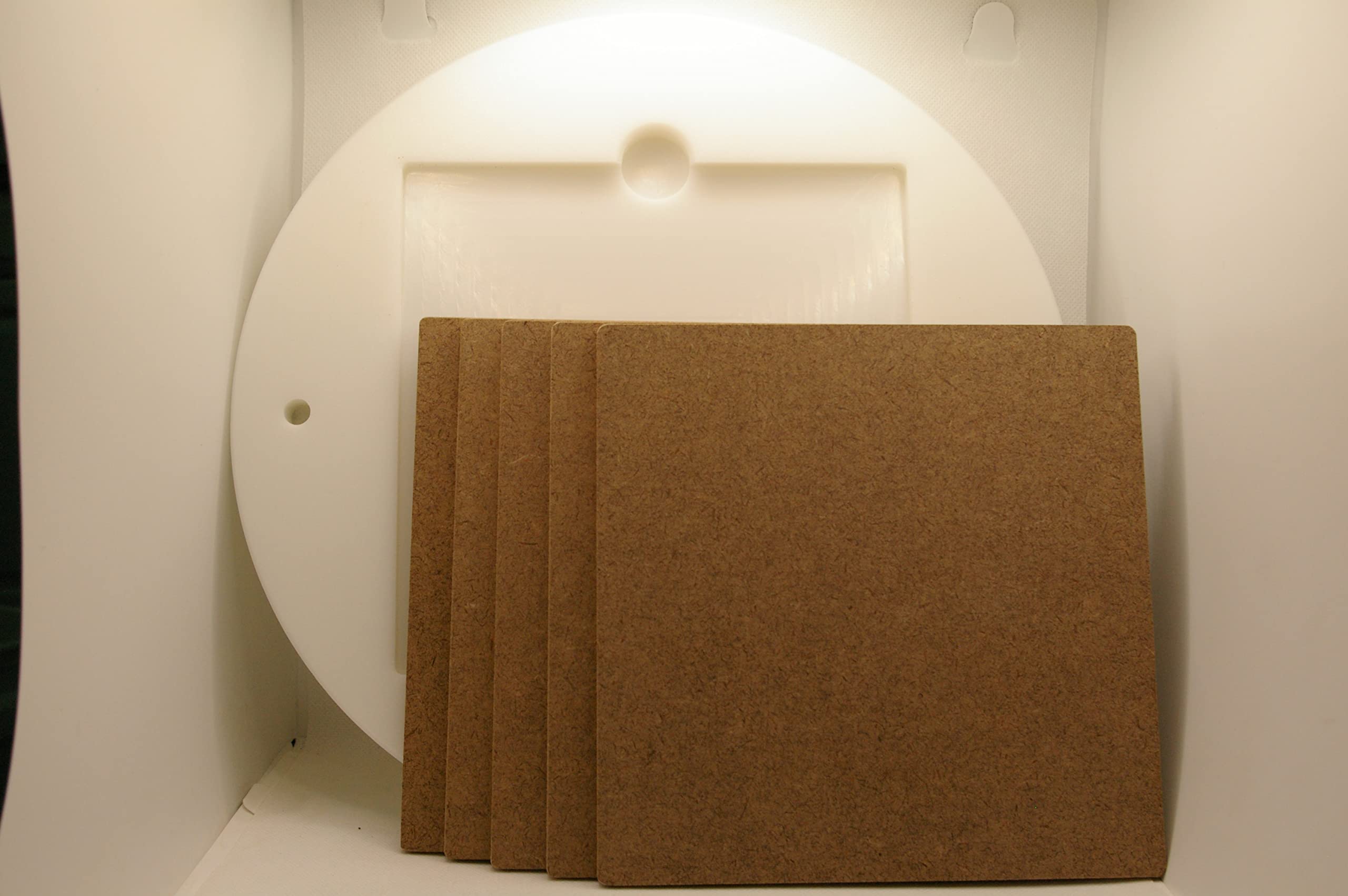 Red Bird Pottery Supplies, 12" HDPE Plastic Pottery Bat System with 5 Tempered Hardboard Interchangeable Inserts for Pottery Wheel, Black/Black Made in The USA by Redbird Pottery Supplies