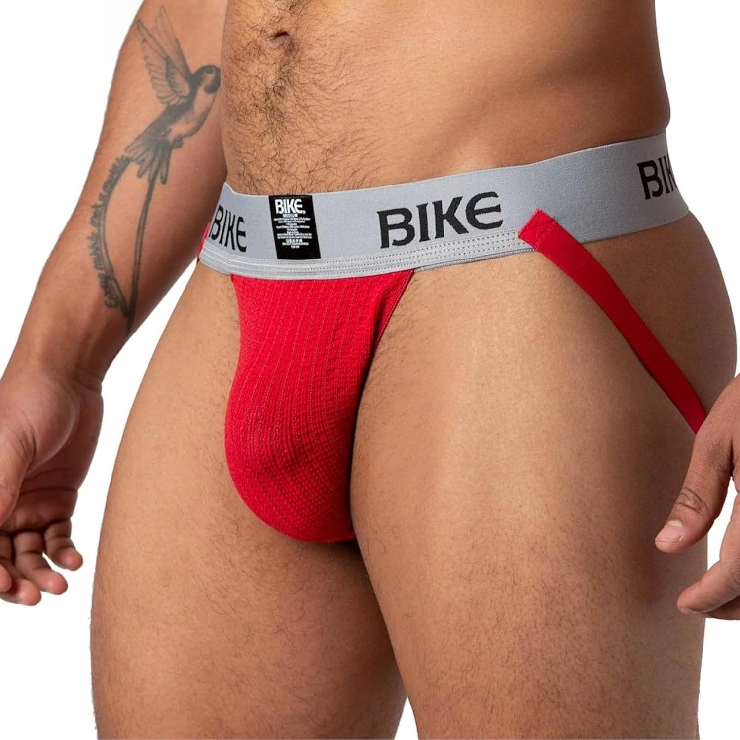 Bike Athletic Classic Jockstrap, Soft Cotton Supporter Pouch, 2 Inch Comfort Elastic Waistband, Sport and Style Support - Image 2