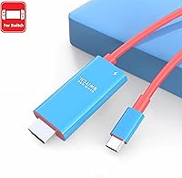 Vista 2 de CORN Cable USB-C a HDMI de 6.6 pies para Nintendo Switch NS/OLED, reemplaza la estación de acoplamiento Switch con puerto PD de 100 W