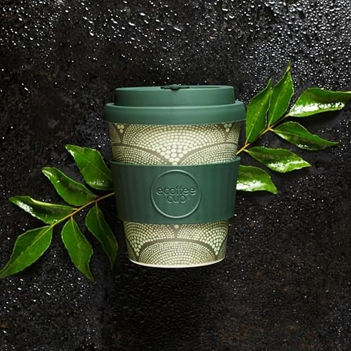 Miniatura 7 de Ecoffee Cup Taza de café reutilizable de 8 onzas (8.1 fl oz)  Taza de viaje a base de plantas PLA con tapa de silicona, sin melamina y apta para