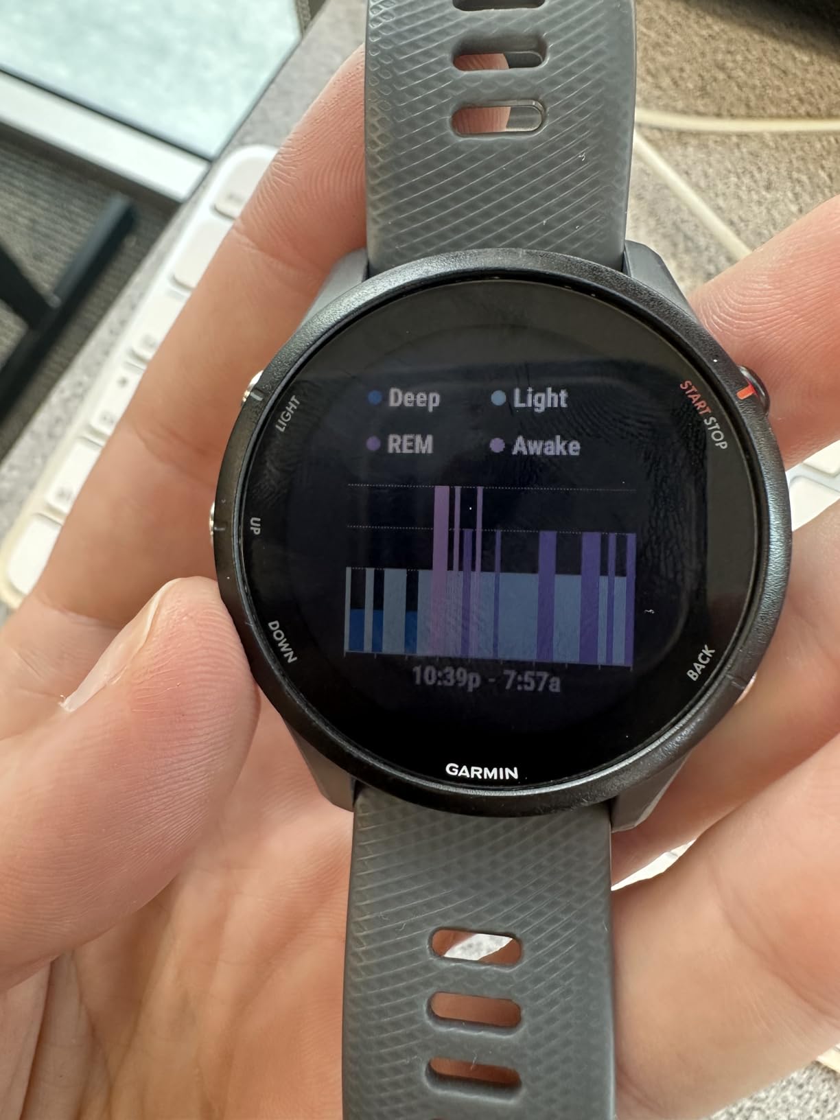 Garmin Forerunner 255, Slate Gray, Premium Fitness GPS Smartwatch