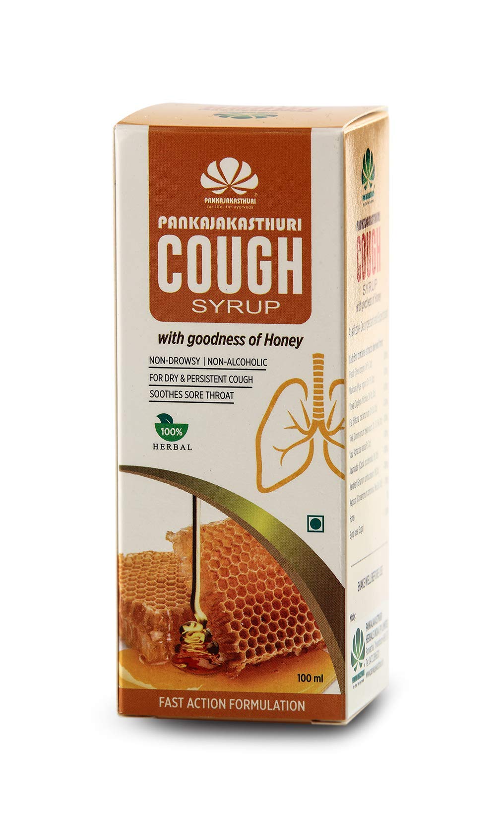 Pankajakasthuri Cough Syrup with Honey for Cough and Cold - 100ml (B0814PNMLT) Amazon Price History, Amazon Price Tracker