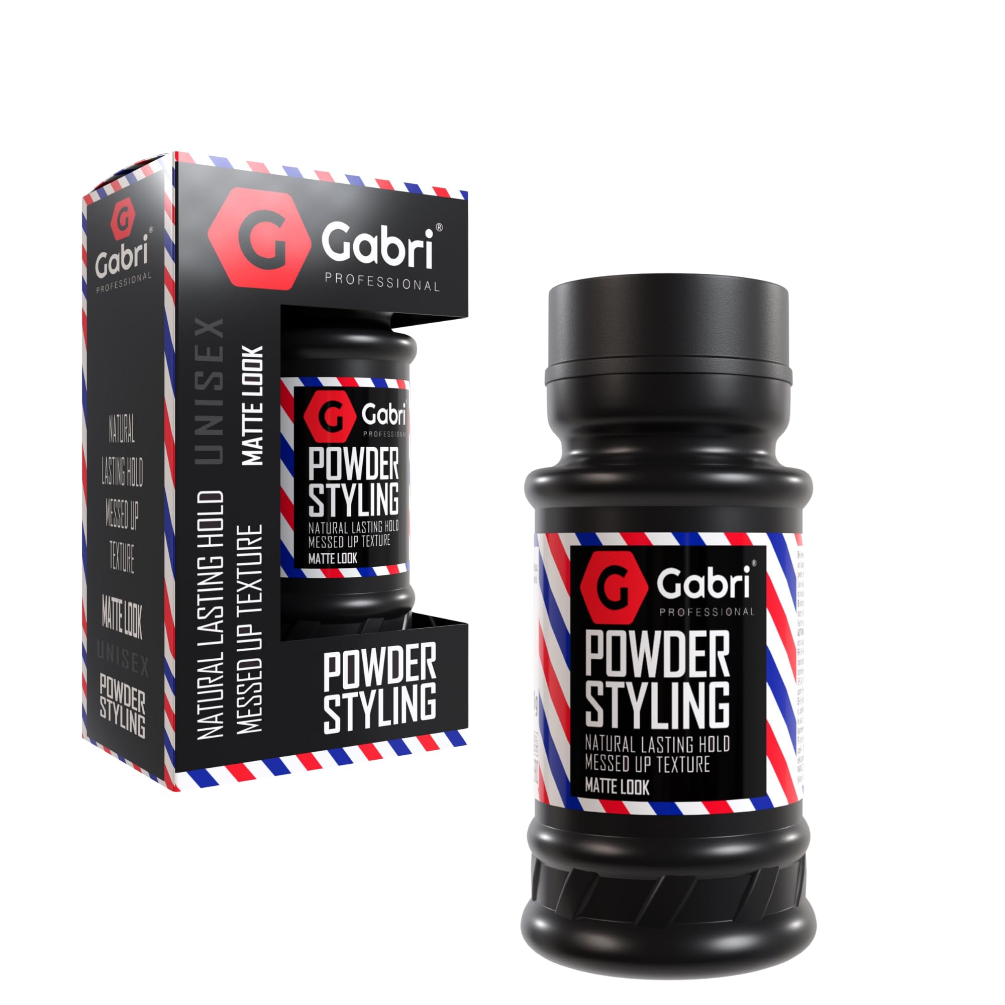 Gabri Hair Styling Powder Wax 21g, Volumizing Thickening Dust Powder, Flexible Hold, Matt Look, Maximum Control, Texturising Powder for Men & Woman (Matte Look, 21 g (Pack of 1))